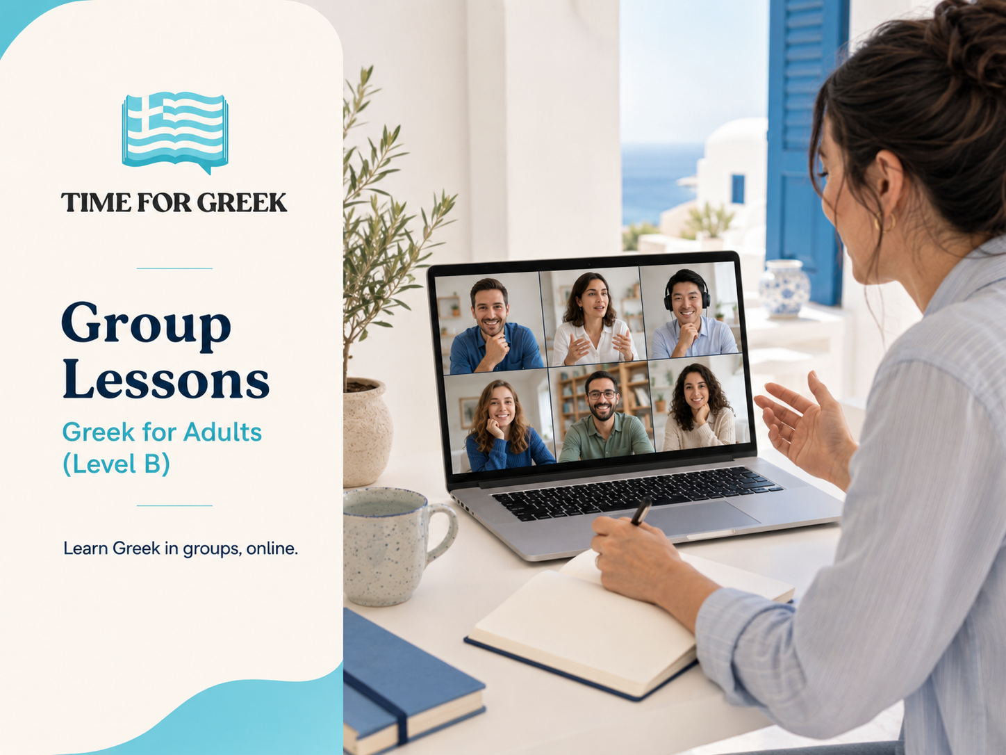 b Online Group Greek Lessons – B1–B2 - Image 1